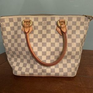 Authentic Louis Vuitton Saleya Damier Azur Tote